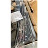 Image 2 : SPALDING 54 INCH ACRYLIC PORTABLE BASKETBALL HOOP - MISSING CENTER POLE, RETAIL $499