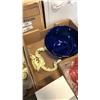 Image 8 : LOT OF ZELLER KERAMIK GERMAN PORCELAIN WITH CRYSTAL, GLASSES AND BOWL
