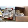Image 1 : BOX AND TRAY OF BAKING DISHES, CORNING WARE