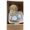 Image 2 : BOX AND TRAY OF BAKING DISHES, CORNING WARE