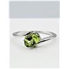 Image 1 : STERLING SILVER 7MM X 5MM NATURAL PERIDOT RING, 0.83CTS, W/A $450.00, SIZE 7.25