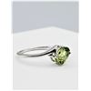 Image 2 : STERLING SILVER 7MM X 5MM NATURAL PERIDOT RING, 0.83CTS, W/A $450.00, SIZE 7.25