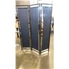 Image 2 : 3 PANEL ROOM DIVIDER WITH METAL FRAME 6 FOOT TALL, 52 INCHES WIDE