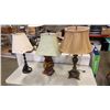 Image 1 : 3 VARIOUS TABLE LAMPS