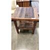 Image 1 : RUSTIC WOOD END TABLE