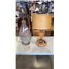Image 1 : MID CENTURY TABLE LAMP AND WOOD TABLE LAMP