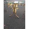 Image 8 : METAL BASE GLASSTOP ENDTABLE LAMP AND MATCHING GLASSTOP ENDTABLE