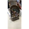 Image 1 : BOX OF METAL COLLECTIBLES INCLUDING BOAT