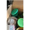 Image 2 : BOX OF STORAGE CONTAINERS, BAKING DISHES