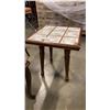Image 2 : 3 ENDTABLES - ONE TILE TOP, ONE BAMBOO