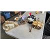Image 1 : HOLLAND SHIP FIGURE, GNOME FIGURE, STONE CARVING AND WITCH COOKIE JAR