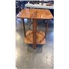 Image 10 : WOOD ENDTABLE, MAGAZINE RACK AND WINE RACK