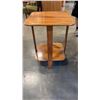 Image 8 : WOOD ENDTABLE, MAGAZINE RACK AND WINE RACK