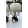 Image 2 : PAIR TABLE LAMPS WITH GLASS SHADES