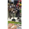Image 2 : BOX OF VINTAGE LIFE MAGAZINES, DISPLAY RACK OF LEATHER NECKLACES AND METAL RACK OF JEWELRY