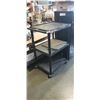 Image 1 : ROLLING 3 TIER CART WITH POWER BAR
