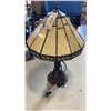Image 1 : LEADED GLASS TABLE LAMP