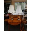 Image 1 : 2 MID CENTURY GLASS TABLE LAMPS