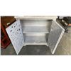 Image 2 : ORNATE GREY CABINET - TOP HAS BEEN REPAIRED