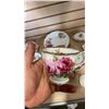 Image 13 : 110 PIECES ROYAL ALBERT AMERICAN BEAUTY CHINA - INCLUDES TEAPOT,  15 CUPS AND SAUCERS, SEEVING PIECE