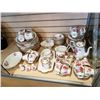 Image 1 : 110 PIECES ROYAL ALBERT AMERICAN BEAUTY CHINA - INCLUDES TEAPOT,  15 CUPS AND SAUCERS, SEEVING PIECE