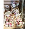 Image 2 : 110 PIECES ROYAL ALBERT AMERICAN BEAUTY CHINA - INCLUDES TEAPOT,  15 CUPS AND SAUCERS, SEEVING PIECE