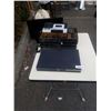 Image 1 : 2 TRAYS OF 8 TRACKS, 8 TRACK PLAYER AND DVD PLAYER