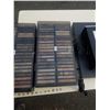Image 8 : 2 TRAYS OF 8 TRACKS, 8 TRACK PLAYER AND DVD PLAYER