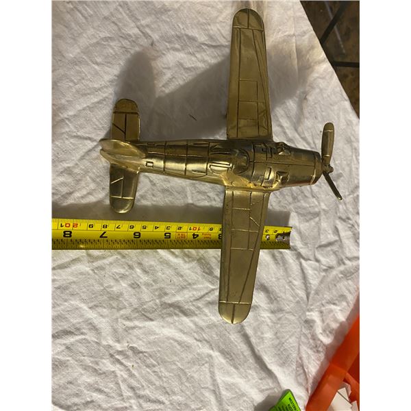 Brass airplane
