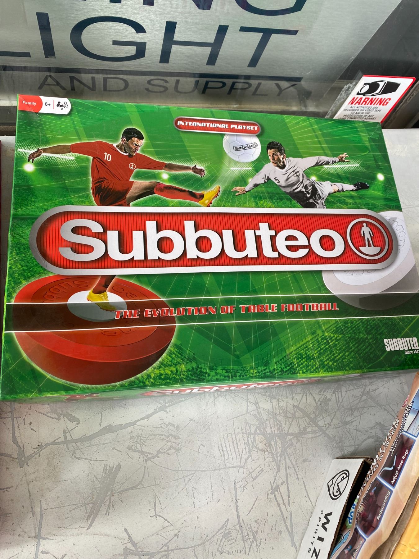 Subnuteo Subbuteo game