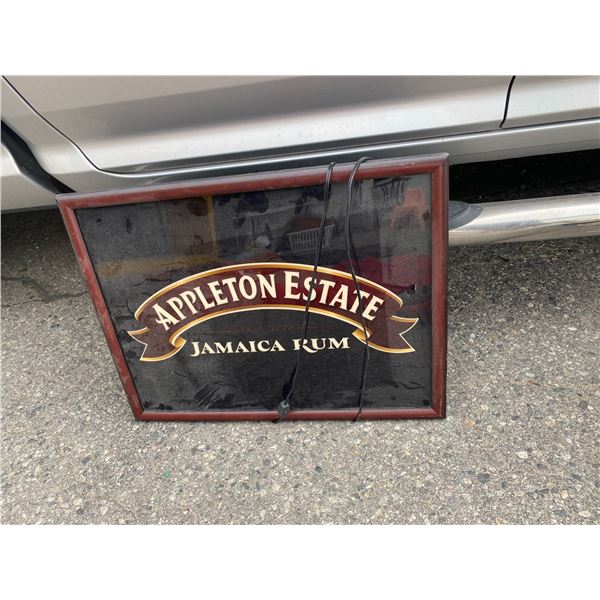 Appleton Estate Jamaica Rum light up sign working