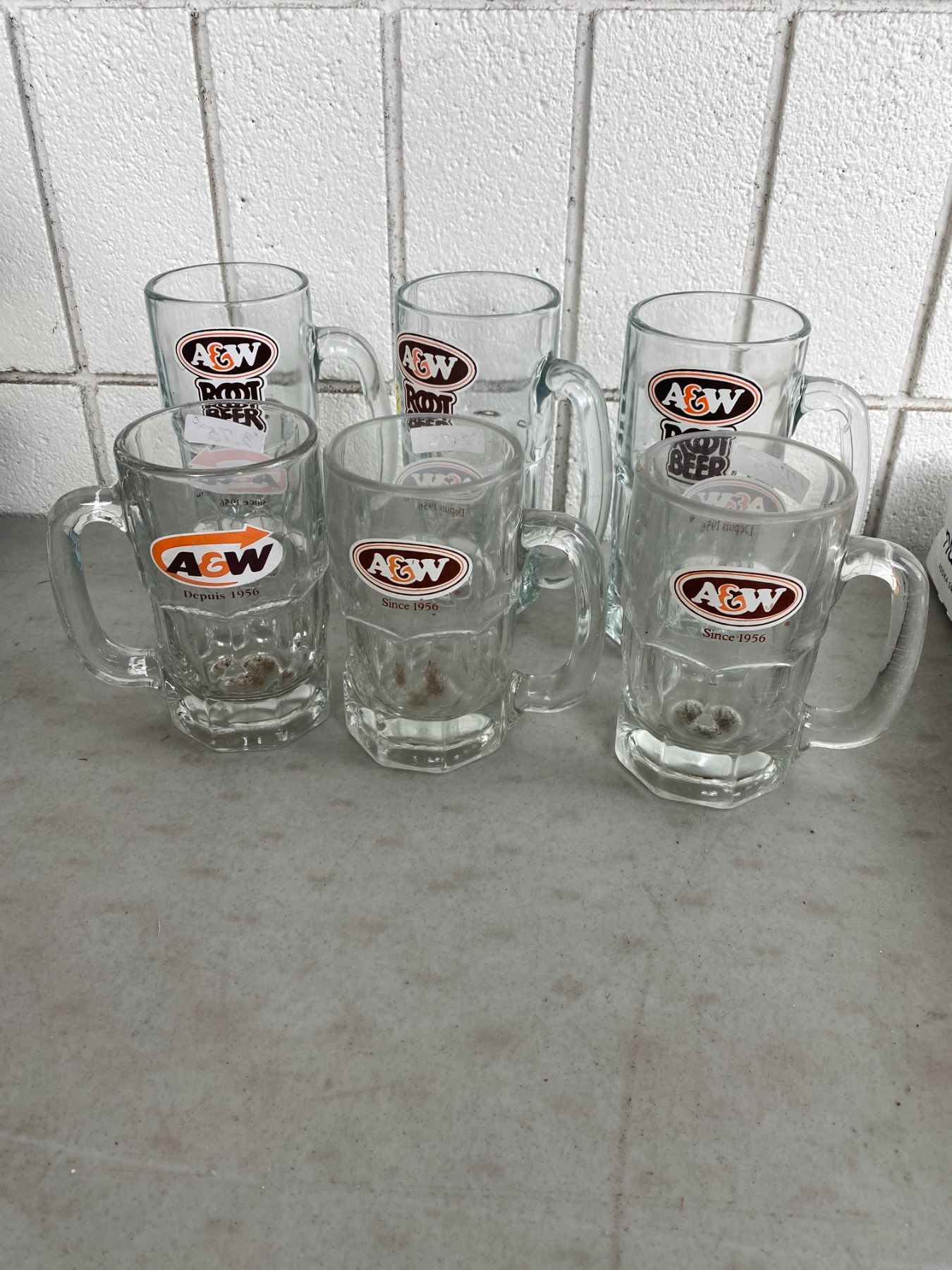 A&W mugs