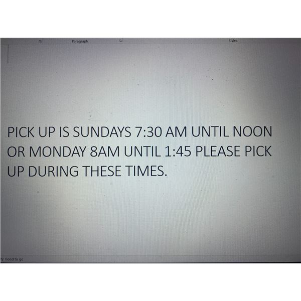 PICK UP PLEASE READ