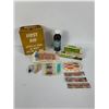 Image 1 : Vintage Small First Aid Kit Metal Box with Contents