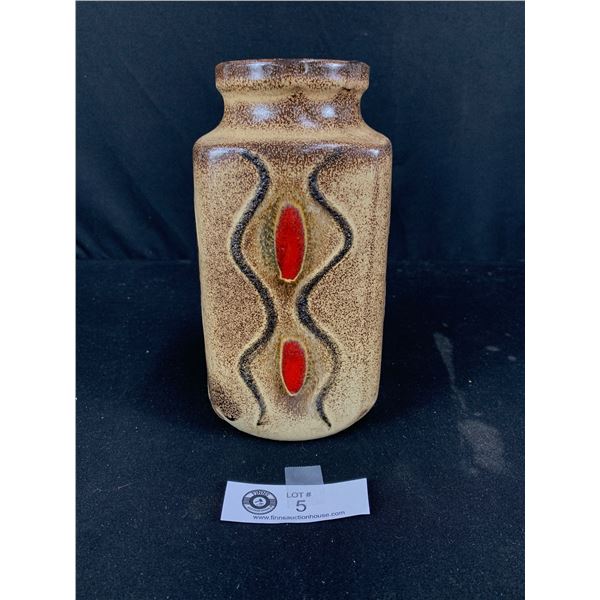 Mid Century Modern West German Vase 8"