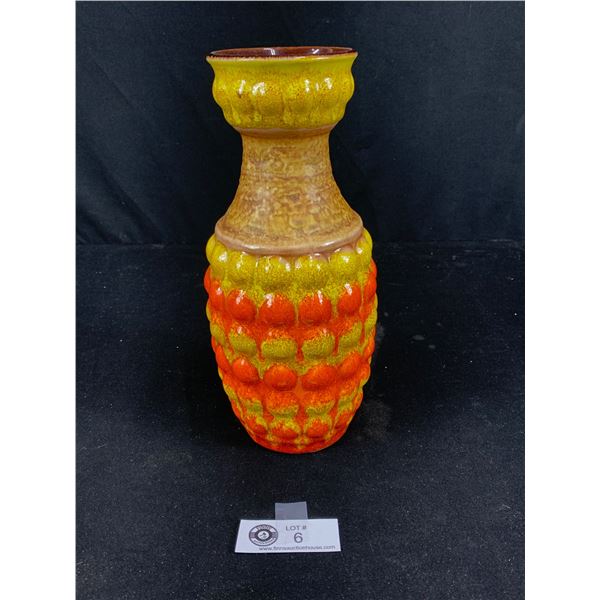 Beautiful West German Vase 10"