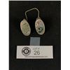 Image 1 : Vintage Sterling Silver Sweater Pins with Abalone Inlaid, Mexico
