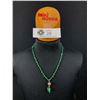 Image 1 : Vintage Silver with Malachite Stone Necklace