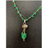 Image 2 : Vintage Silver with Malachite Stone Necklace