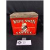 Image 1 : Vintage White Swan Coffee Tin - Toronto Canada