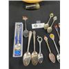 Image 2 : Brass Mayan Desktop Calendar, Carved Bone Ship & Collector Spoons