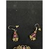 Image 2 : Gorgeous Vintage Filigree Brooch & Earring Set