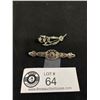 Image 1 : Two Delicate Vintage Brooches - one stamped 900