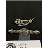 Image 2 : Two Delicate Vintage Brooches - one stamped 900