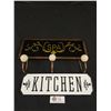 Image 1 : Beautiful Spa Towel/Bathrobe Hanger sign and Porcelain Kitchen Sign