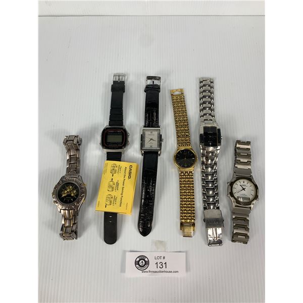 Nice Lot of Men's Wristwatches. Most Need Batteries