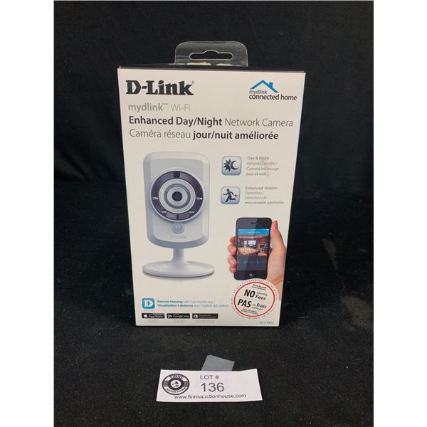 D Link Enhanced Day/ Night Network Camera In Original Box.