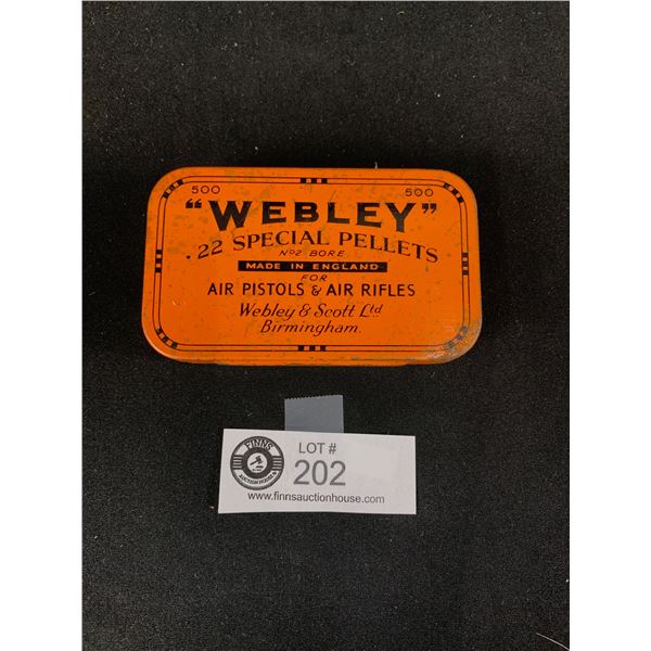 Vintage Weebly Air Rifle Pellet Tin