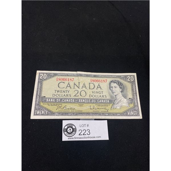 1954 Canadian $20 Banknote