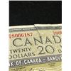 Image 3 : 1954 Canadian $20 Banknote